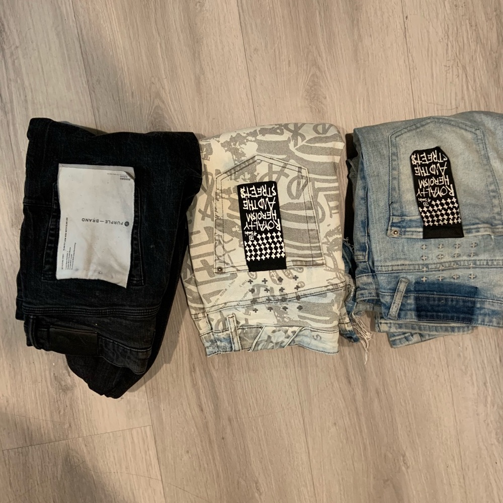 Ksubi Straight Jeans in Black and Gray